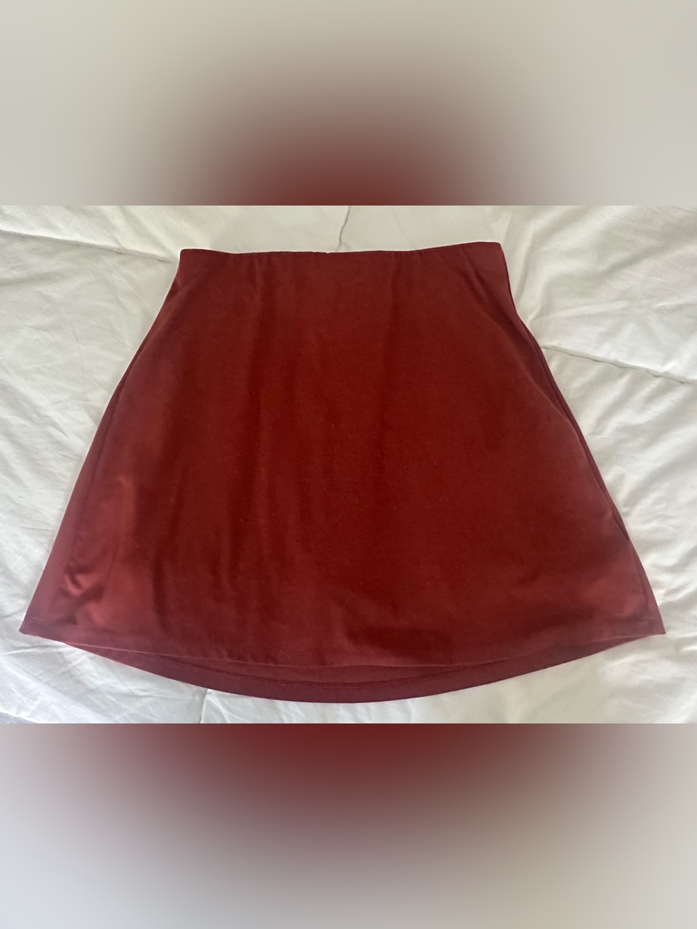 Rust color athletic skort